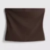 Cotton-rich bandeau top