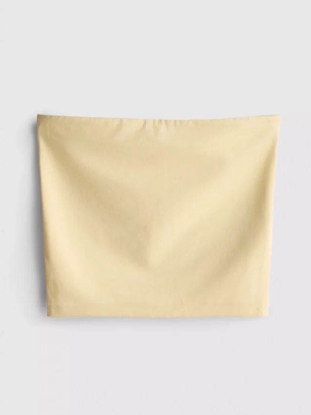 Cotton-rich bandeau top