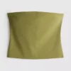 Cotton-rich bandeau top