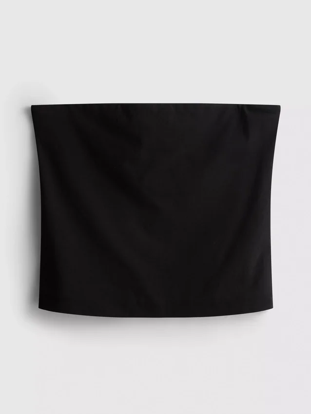Cotton-rich bandeau top