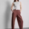 Cotton-rich button-through tank top
