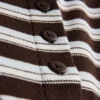 Cotton-rich button-through tank top
