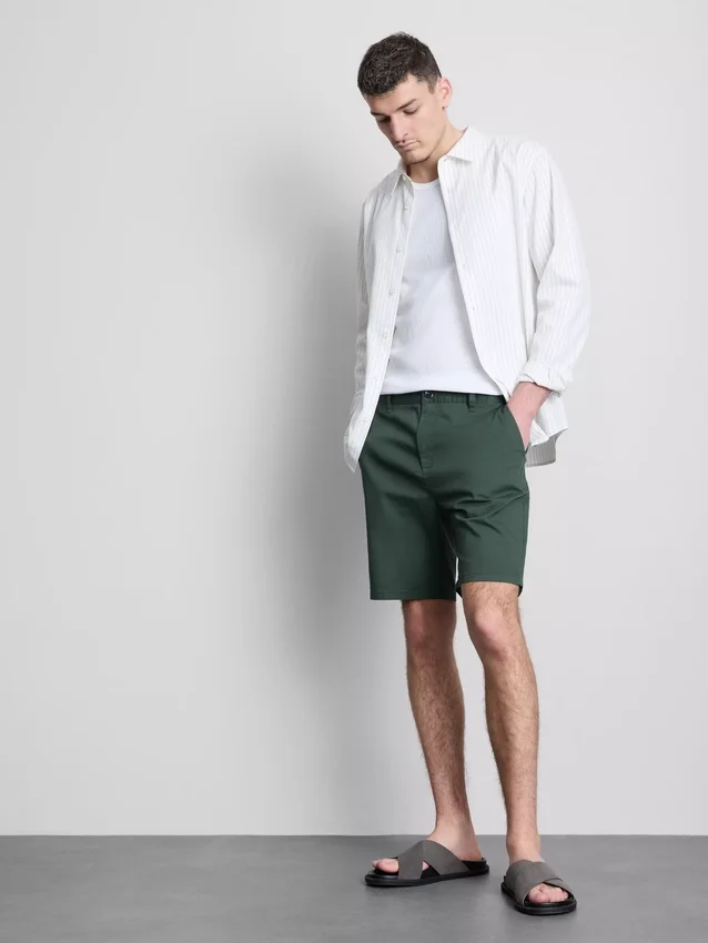 Cotton rich chino shorts