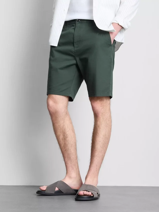 Cotton rich chino shorts