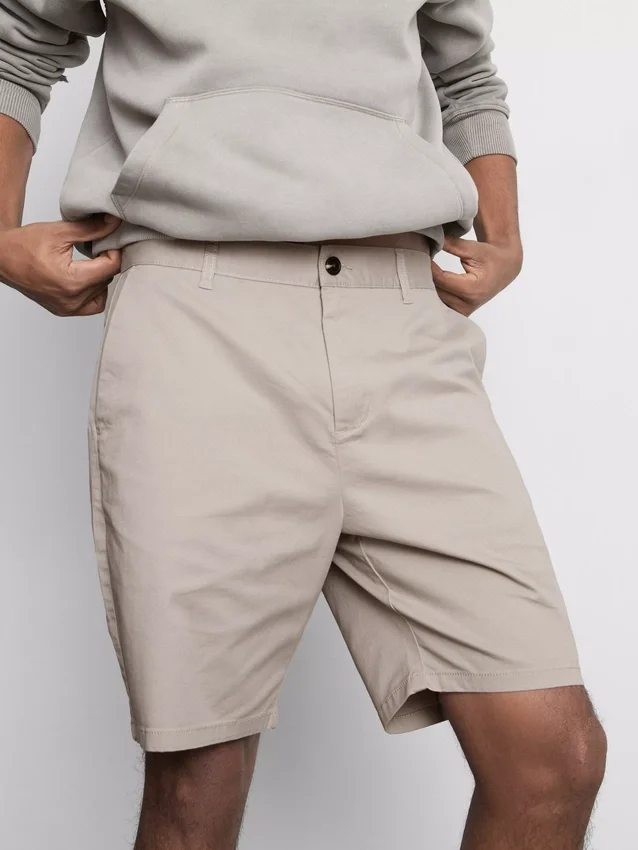Cotton rich chino shorts