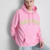 Cotton-rich collegiate-print hoodie