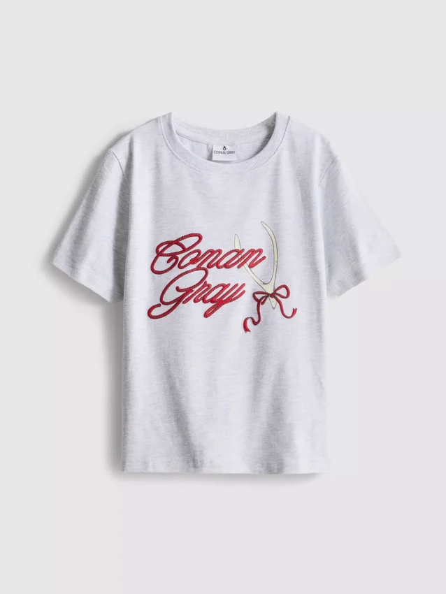 Cotton-rich conan grey tee