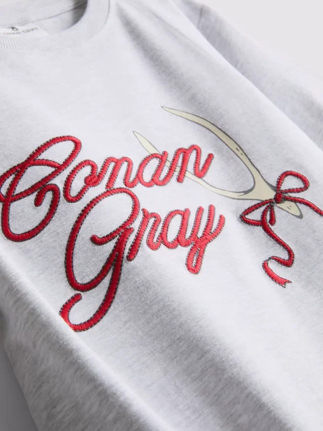Cotton-rich conan grey tee
