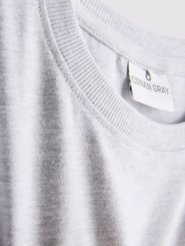 Cotton-rich conan grey tee