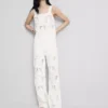 Cotton rich crochet cami top