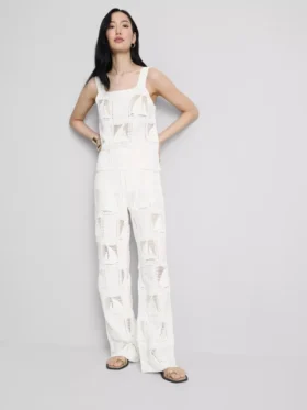 Cotton rich crochet cami top