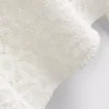 Cotton rich crochet long sleeve top