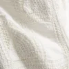 Cotton rich crochet straight leg pants