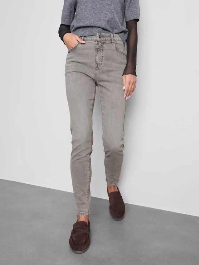 Cotton rich denim skinny jeans