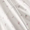 Cotton rich floral zip through hoodie