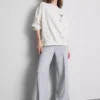 Cotton-rich graphic martini sweatshirt