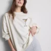 Cotton-rich graphic martini sweatshirt
