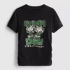 Cotton rich green day ruched baby tee