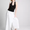Cotton rich halter top