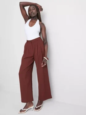Cotton rich halter top