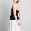 Cotton rich halter top
