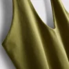 Cotton rich halter top