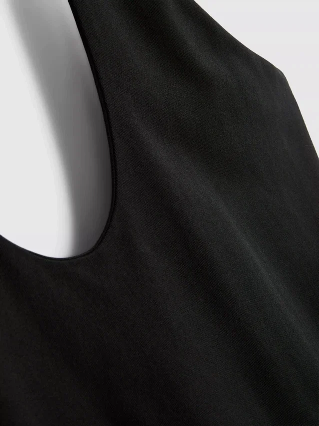 Cotton rich halter top