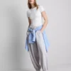 Cotton rich harem joggers