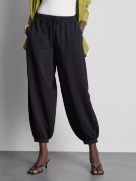 Cotton rich harem joggers