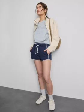 Cotton rich jersey running shorts