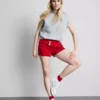 Cotton rich jersey running shorts