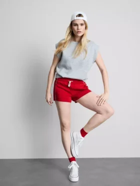 Cotton rich jersey running shorts