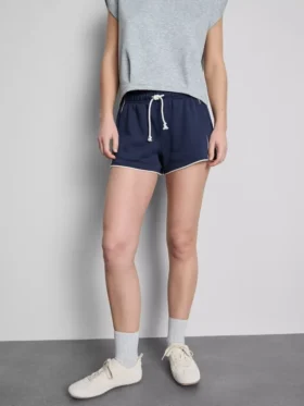 Cotton rich jersey running shorts