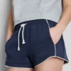 Cotton rich jersey running shorts