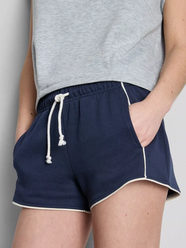 Cotton rich jersey running shorts