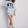 Cotton rich nyc drop sleeve sweatshirt