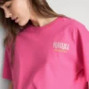 Cotton rich oversized graphic havana tee