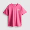Cotton rich oversized graphic havana tee