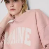 Cotton rich oversized maine sweatshirt