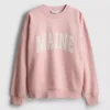 Cotton rich oversized maine sweatshirt