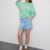 Cotton-rich oversized malibu sweatshirt