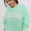 Cotton-rich oversized malibu sweatshirt