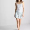 Cotton rich pointelle cami lounge top