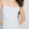 Cotton rich pointelle cami lounge top