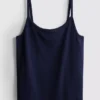 Cotton rich pointelle cami lounge top