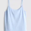 Cotton rich pointelle cami lounge top