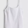 Cotton rich pointelle cami lounge top