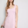 Cotton-rich ponte mini dress