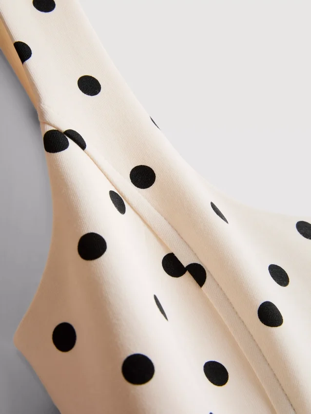 Cotton-rich ponte mini dress