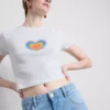 Cotton rich pride heart baby tee